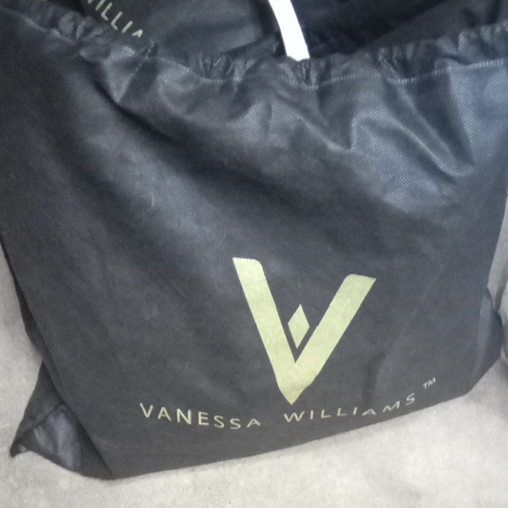 Vanessa Williams Black and Gold Tote Bag